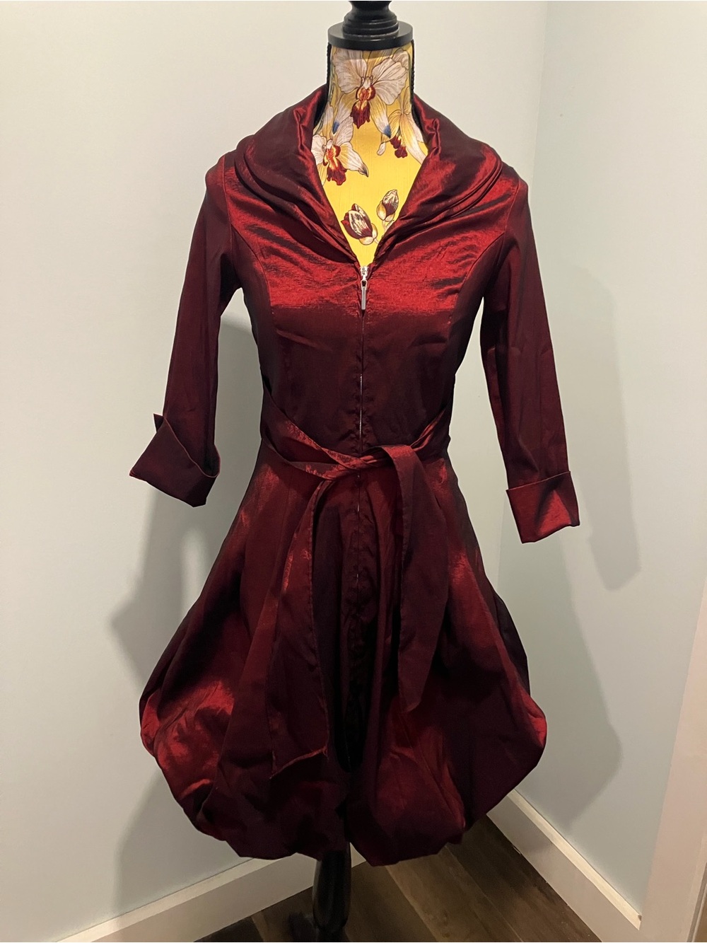 Frank Lyman Deep Red Cocktail Dress Size 4